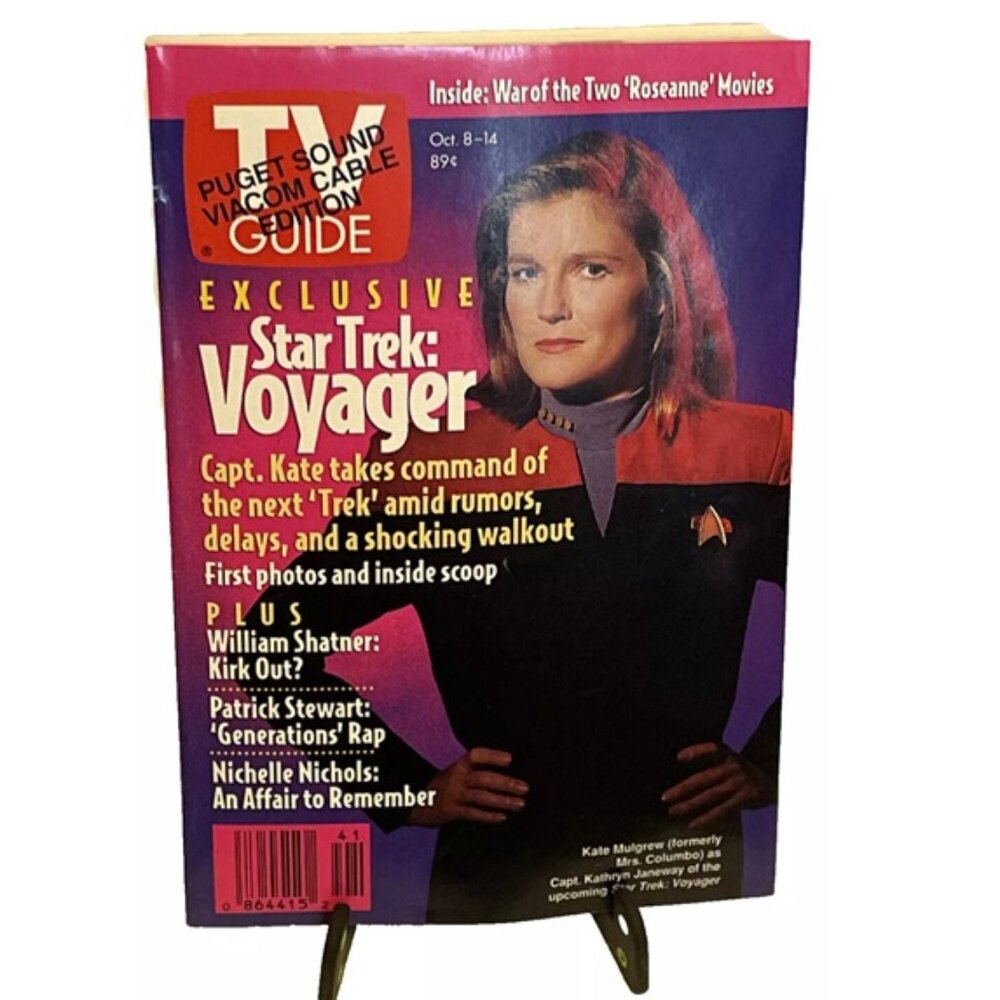 TV Guide Exclusive Star Trek Voyager October 8-14 1994 Puget Sound Viacom Cable